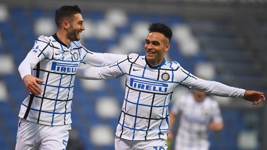 Sassuolo-Inter 0-3: Conte aggancia De Zerbi al secondo posto