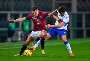Torino-Sampdoria 2-2, il tabellino