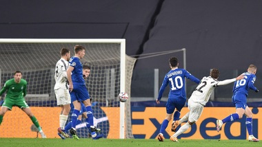 Juventus-Dynamo 1-0, dopo 45': Chiesa gol, Ronaldo traversa