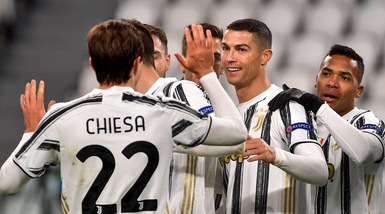 Juve-Dynamo Kiev 3-0: Chiesa, Ronaldo e Morata, che show