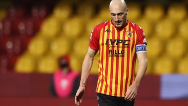 Benevento, per Caldirola intervento al ginocchio riuscito