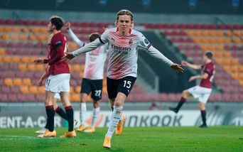 Sparta Praga-Milan 0-1: Pioli primo anche in Europa League