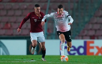 Sparta Praga-Milan 0-1, il tabellino