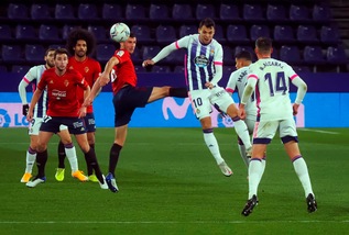 Liga, Valladolid-Osasuna 3-2: doppietta show di Weissman