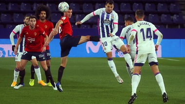 Liga, Valladolid-Osasuna 3-2: doppietta show di Weissman