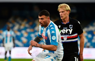 Napoli-Sampdoria 2-1, il tabellino