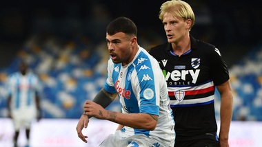 Napoli-Sampdoria 2-1, il tabellino