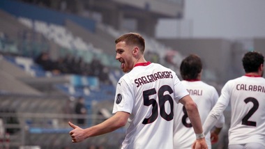 Sassuolo-Milan 1-2, il tabellino