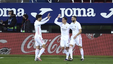 Real Madrid, tris all'Eibar: aggancio all'Atletico Madrid