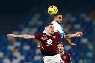Napoli-Torino 1-1, il tabellino