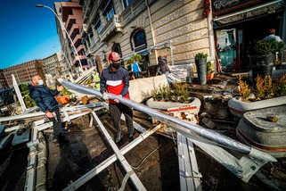 Napoli dopo il maltempo: danneggiati ristoranti e pizzerie