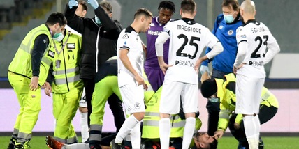 Marchizza, paura dopo l'infortunio in Fiorentina-Spezia