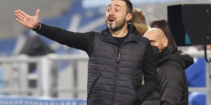 Sassuolo, De Zerbi dopo il Napoli: "Meritavamo la vittoria, sono sincero"