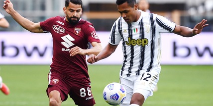 Torino-Juve 2-2, il tabellino