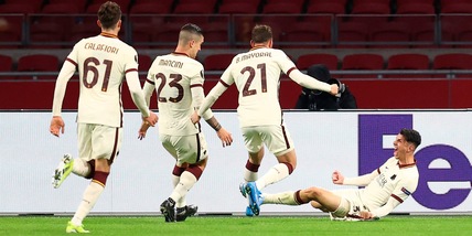 Ajax-Roma 1-2: Pellegrini e Ibanez firmano la rimonta di Fonseca