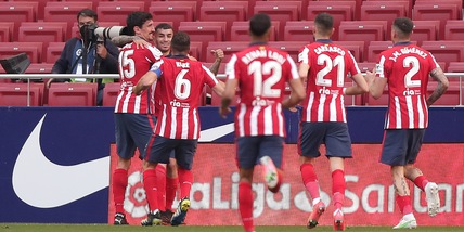 Atletico sul velluto: 5-0 all'Eibar. Real Madrid fermato dal Getafe
