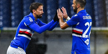 Sampdoria, Quagliarella e Ramirez parzialmente in gruppo