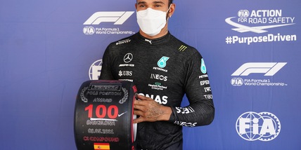 F1 Gp Spagna, Hamilton: "Cento pole? Sono in estasi"