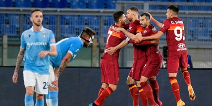 Roma-Lazio 2-0: Mkhitaryan-Pedro, sorride Fonseca