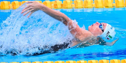 Panziera d'argento nei 100 dorso agli Europei di nuoto