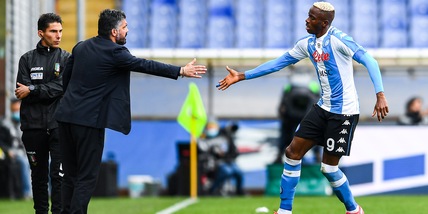 Osimhen a Gattuso: "Sei stato determinante, ti auguro il meglio"