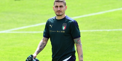 Italia, giri di campo per Verratti. Defaticante per Florenzi