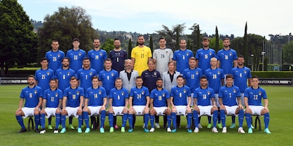 Italia, le foto ufficiali. Capitan Chiellini e Belotti esultano