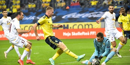 Svezia, tris all'Armenia: Kulusevski titolare e centravanti