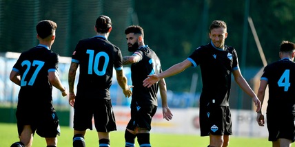 Lazio, l'intera squadra vaccinata ad Auronzo