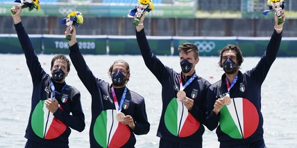 Tokyo 2020, il '4 senza' italiano batte il Covid e conquista il bronzo