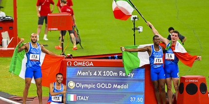 Jacobs e gli eroi della 4x100: "Noi meglio di Ronaldo e Lukaku"