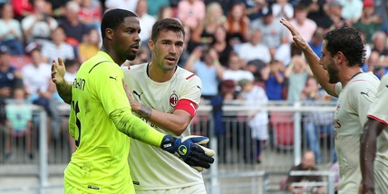Real Madrid-Milan 0-0: Maignan para un rigore, palo di Hernandez