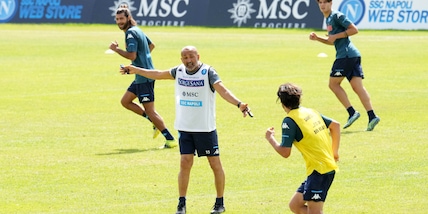 Spalletti dirige il Napoli: Mertens e Lozano in palestra