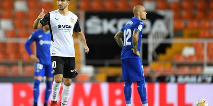 Il Valencia vince dopo 87' in 10: Soler stende il Getafe