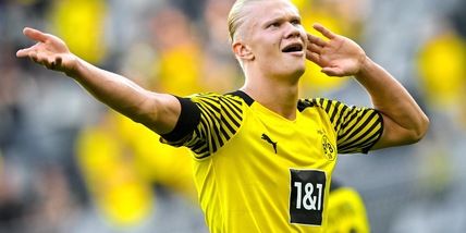 Bundesliga, doppietta Haaland: il Borussia travolge l'Eintracht