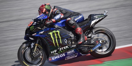 MotoGp, Gp Austria: Quartararo davanti nel warm-up, Rossi 18°