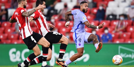 Liga, Barcellona salvato da Depay a Bilbao (1-1)