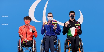 Paralimpiadi, Beggiato conquista la sua 3ª medaglia: bronzo nei 50 sl