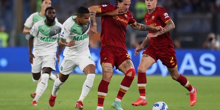 Roma-Sassuolo 2-1, il tabellino