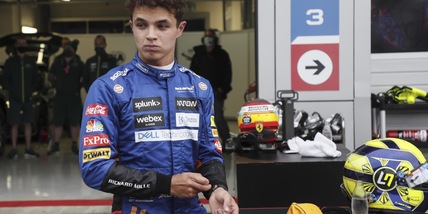 F1, Lando Norris in pista ad Adria con il suo nuovo kart