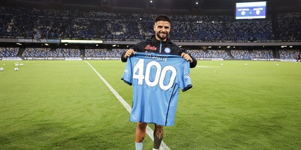 Insigne, 400 volte con il Napoli: targa e maglia speciale