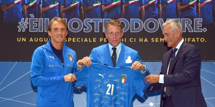 Lapo e Gravina lunedì a Garage Italia per il nuovo logo Figc