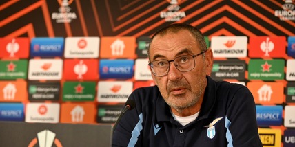 Lazio, Sarri: "Con l'Inter mani sul collo e calci, ma non ho visto rossi"