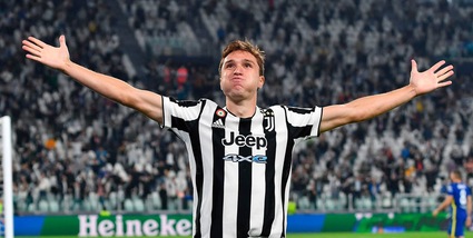 Juve, per Chiesa gol e record: come Del Piero nel 1997