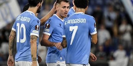 Lazio-Lokomotiv Mosca 2-0: Basic-Patric, Sarri sorride