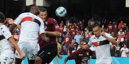 Il Genoa crolla a Salerno: decide Djuric. Ansia Criscito