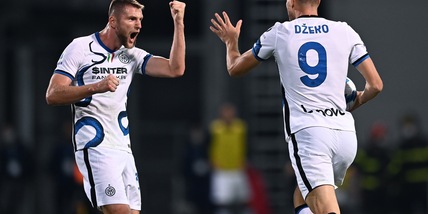 Dzeko trascinatore: l'Inter trema poi rimonta con il Sassuolo