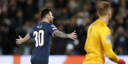 Ancelotti batte De Zerbi 5-0. Messi show: doppietta con cucchiaio