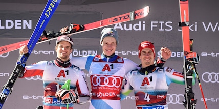 Odermatt vince lo slalom gigante a Soelden. Ottavo De Aliprandini