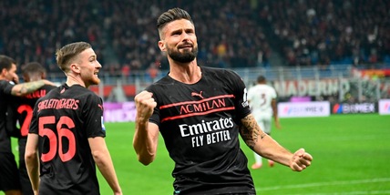 Milan-Torino 1-0: decide Giroud, Pioli in vetta a +3 sul Napoli